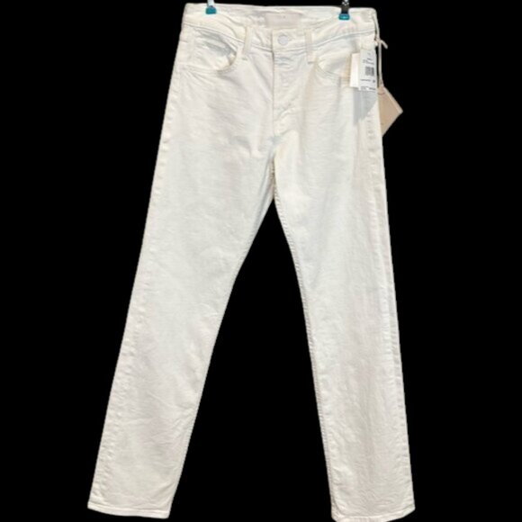 MOTHER The Smarty Pants Skimp High Rise Jeans in Totally Innocent Size 28 New - Picture 1 of 13